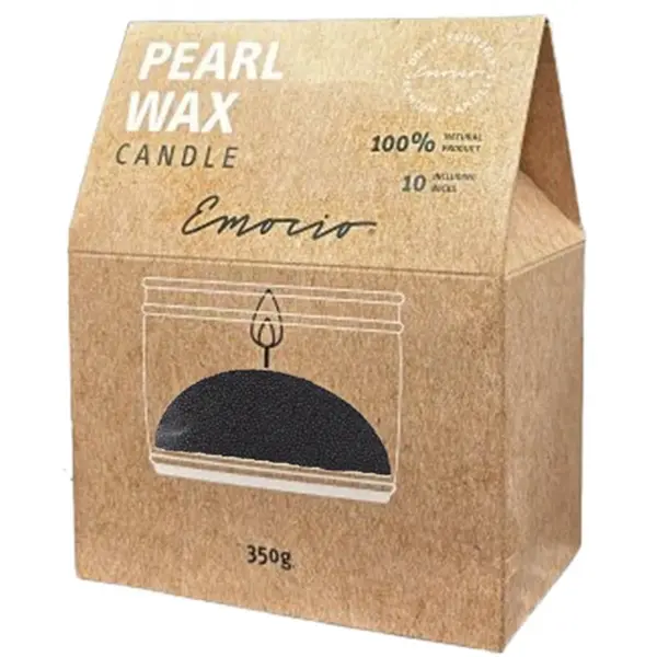 Emocio Emocio Pearl wax Black svijeća 350 g