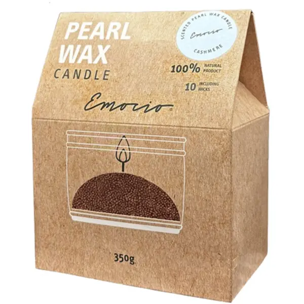 Emocio Emocio Pearl wax Cashmere Red mirisna svijeća 350 g