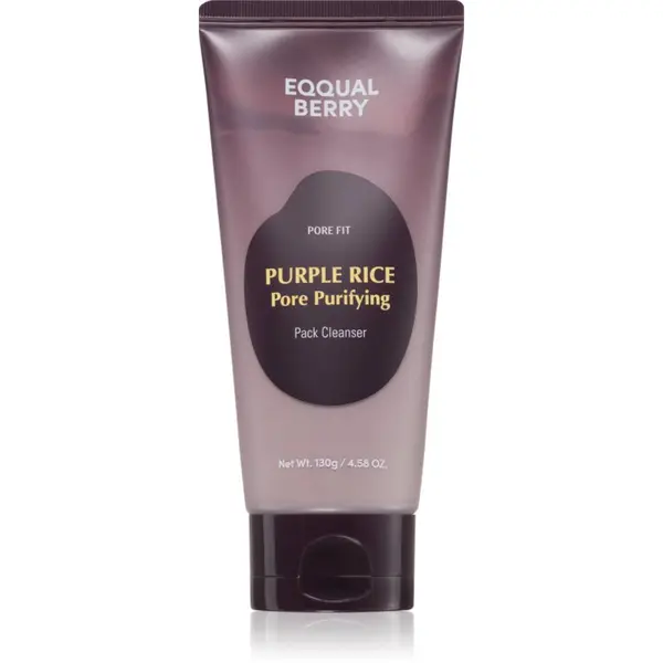 EQQUALBERRY EQQUALBERRY Purple Rice Pore Purifying Pack Cleanser pjena za dubinsko čišćenje s eksfolijacijskim učinkom 130 g