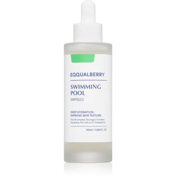 EQQUALBERRY EQQUALBERRY Swimming Pool Ampoule intenzivni hidratantni serum s umirujućim djelovanjem 50 ml