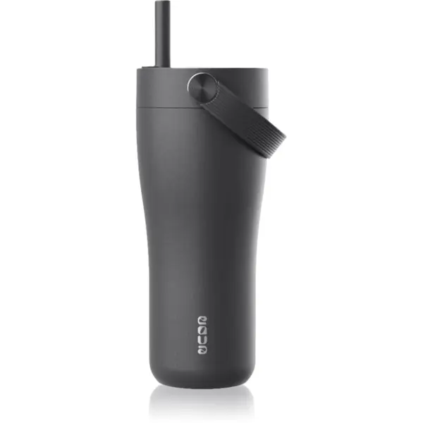 EQUA Equa Carry Cup šalica od nehrđajućeg čelika termo Black 600 ml