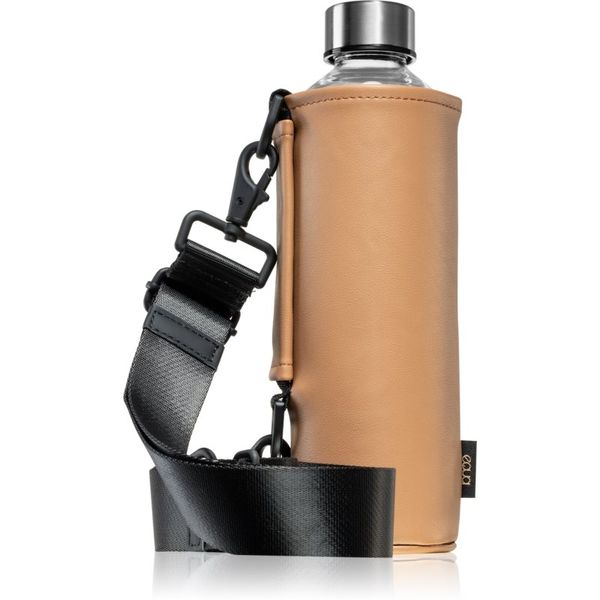 EQUA Equa Mismatch Crossbody staklena boca za vodu + omot boja Maple 750 ml