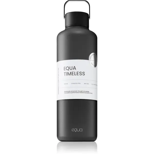 EQUA Equa Timeless boca za vodu od nehrđajućeg čelika boja Dark 1000 ml