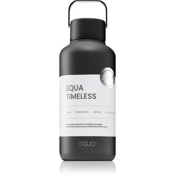 EQUA Equa Timeless boca za vodu od nehrđajućeg čelika mala boja Dark 600 ml