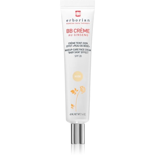 Erborian Erborian BB Cream krema za toniranje i za savršeni izgled lica SPF 20 veliko pakiranje nijansa Nude 40 ml