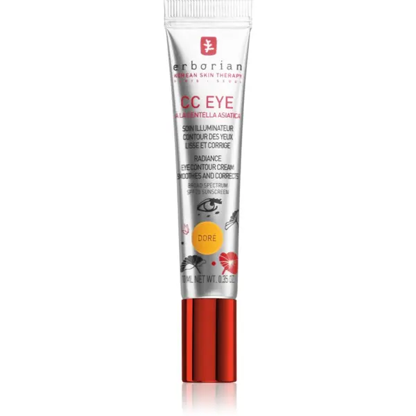 Erborian Erborian CC Eye krema za toniranje područja oko očiju s učinkom zaglađivanja SPF 20 nijansa Doré 10 ml