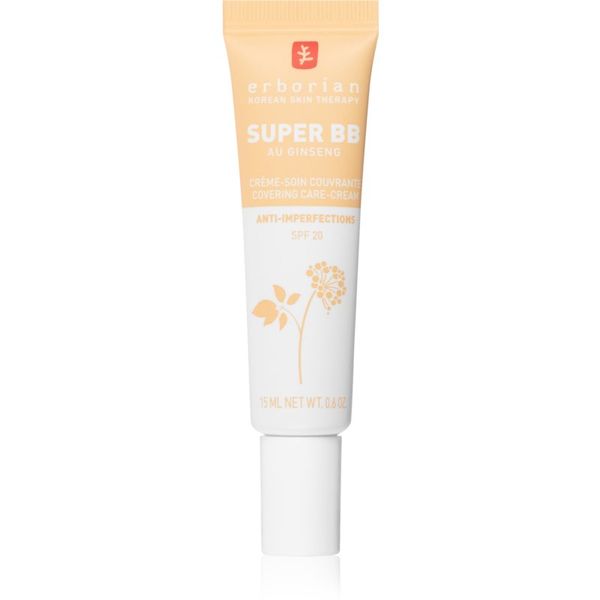 Erborian Erborian Super BB BB krema za savršen i ujednačen izgled lica malo pakiranje nijansa Nude 15 ml