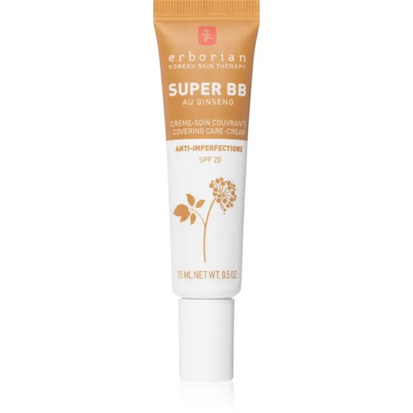 Erborian Erborian Super BB Covering Care-Cream BB krema za savršen i ujednačen izgled lica malo pakiranje nijansa Caramel 15 ml