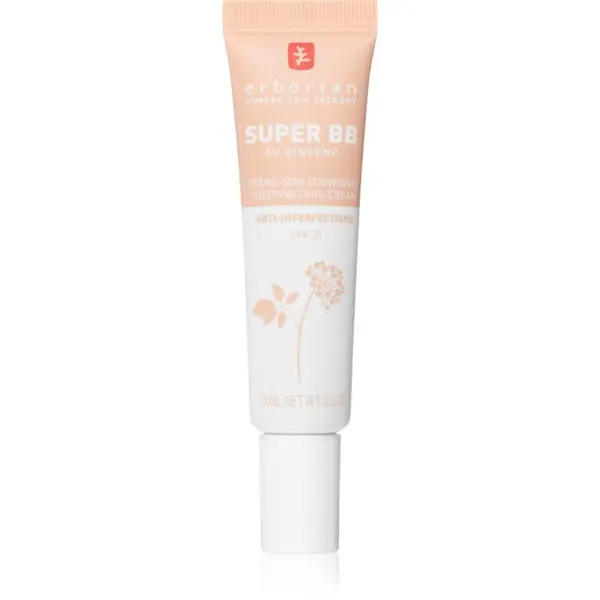 Erborian Erborian Super BB Covering Care-Cream BB krema za savršen i ujednačen izgled lica malo pakiranje nijansa Clair 15 ml