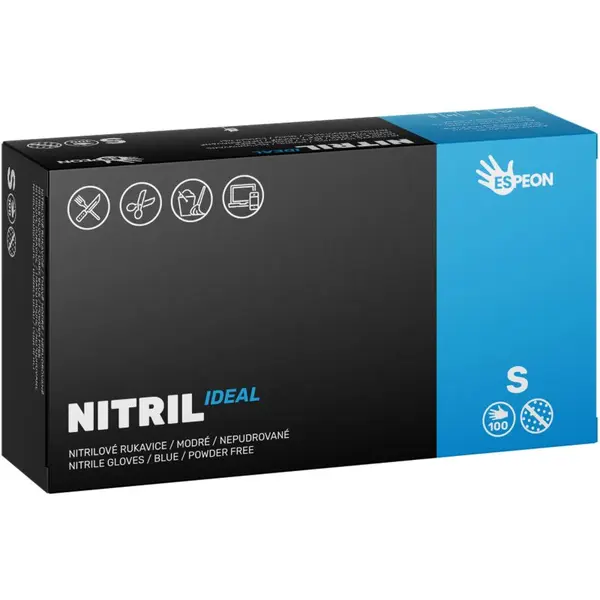 Espeon Espeon Nitril Ideal3 Blue nitrilne rukavice bez pudera veličina S 100 kom