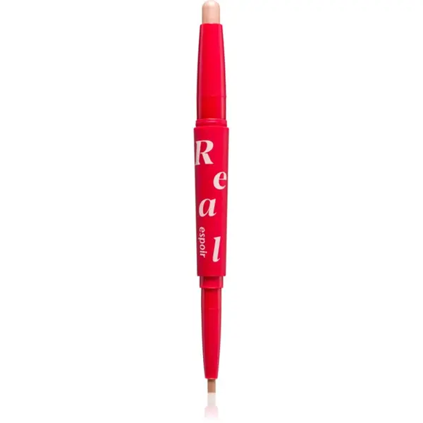 espoir espoir Real Eye Dual Stick dugotrajna sjenila za oči u olovci s highlighterom nijansa 02 Peach Beam 0.5 g