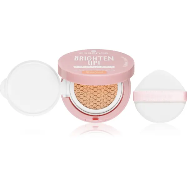 essence essence BRIGHTEN UP! Cushion Foundation tekući puder u spužvici nijansa 13 Almond 12 g