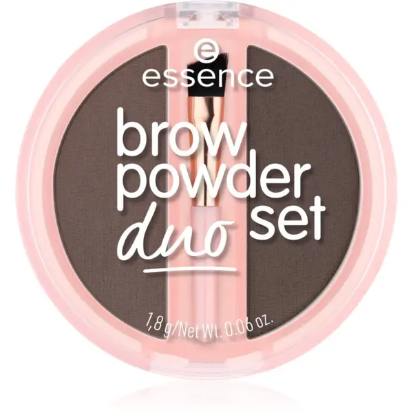 essence essence Brow Powder Duo set za obrve nijansa 03 Dark 1.8 g