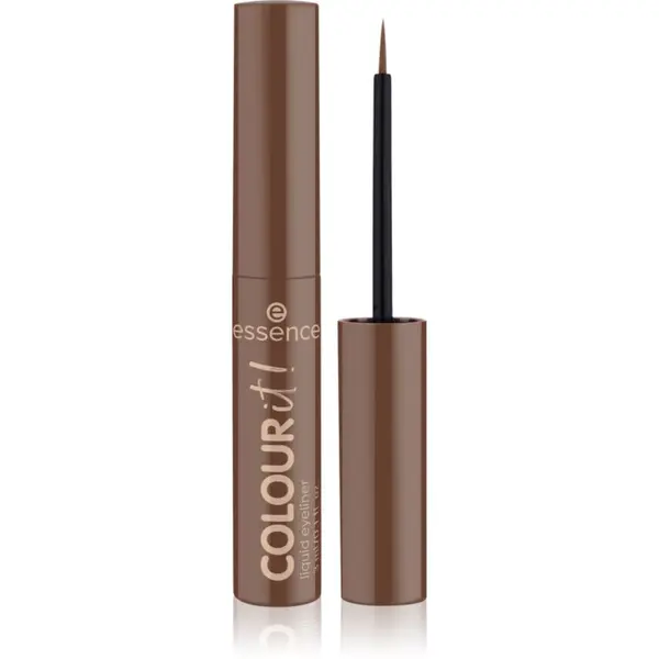 essence essence COLOUR it! tekući eyelineri nijansa 05 Chocolate Brown 3 ml