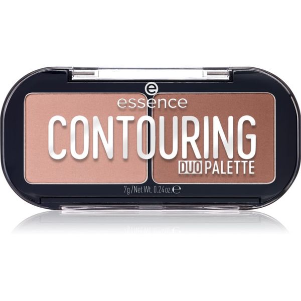 Essence Essence CONTOURING DUO PALETTE paleta za konturiranje nijansa 10 lighter skin 7 g