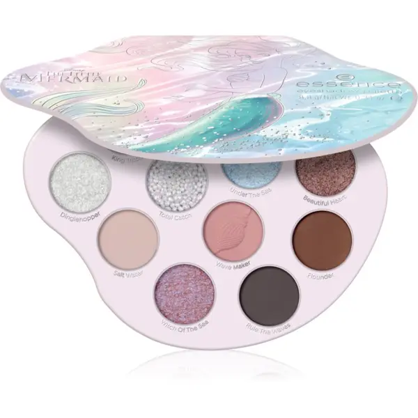 essence essence Disney The Little Mermaid paleta sjenila za oči nijansa 02 Mermaids Have More Fun 8.8 g