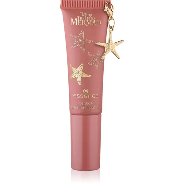essence essence Disney The Little Mermaid svjetlucavo sjajilo za usne s peptidima nijansa 02 Seaside Romance 10 ml