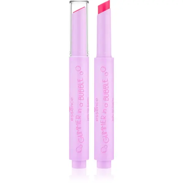 essence essence GLIMMER IN A BUBBLE balzam za toniranje usana s teksturom gela nijansa 01 Chasing Bubbles 1.6 g