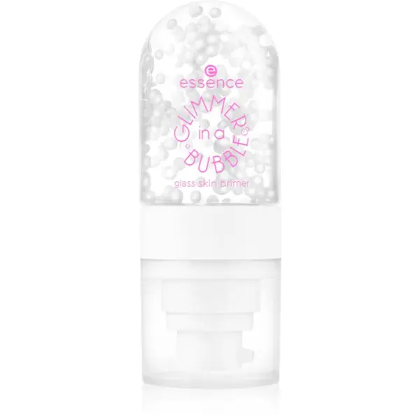essence essence GLIMMER IN A BUBBLE tekući primer za sjajni izgled lica nijansa 01 Bubble Glaze 35 ml