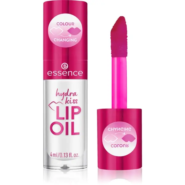 essence essence Hydra Kiss hidratantno ulje za usne nijansa 06 Cranberry Is Back 4 ml
