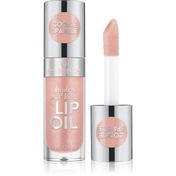 essence essence Hydra Kiss hidratantno ulje za usne nijansa 09 Cookie Sparkle 4 ml