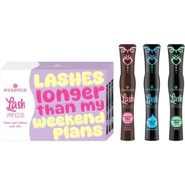 essence essence Lash PRINCESS false lash effect eye set set maskara za efekt umjetnih trepavica