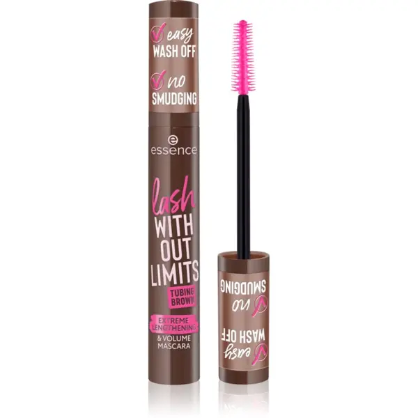 essence essence lash WITHOUT LIMITS TUBING maskara za volumen i produžavanje trepavica nijansa 05 Faux Real 13 ml