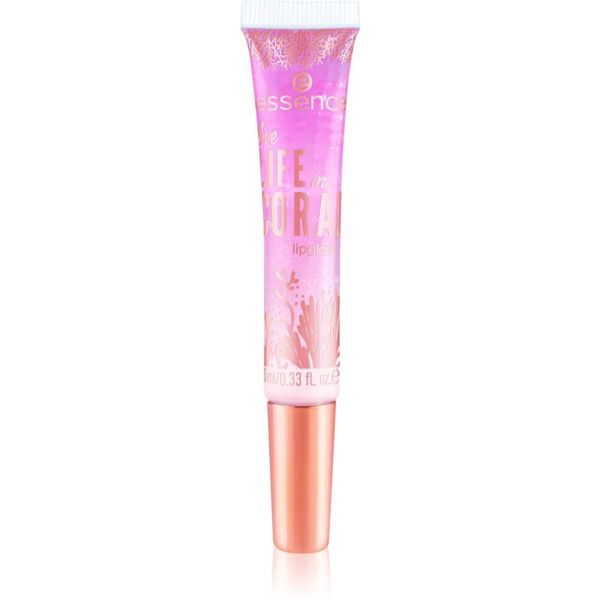 essence essence LIFE in CORAL sjajilo za usne nijansa 01 Sun Risin' Reef! 10 ml