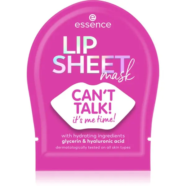 essence essence LIP SHEET Sheet maska za usne 01 CAN`T TALK! 1 kom