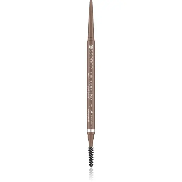 essence essence Micro Precise vodootporna olovka za obrve sa četkicom nijansa 02 Taupe 0.05 g