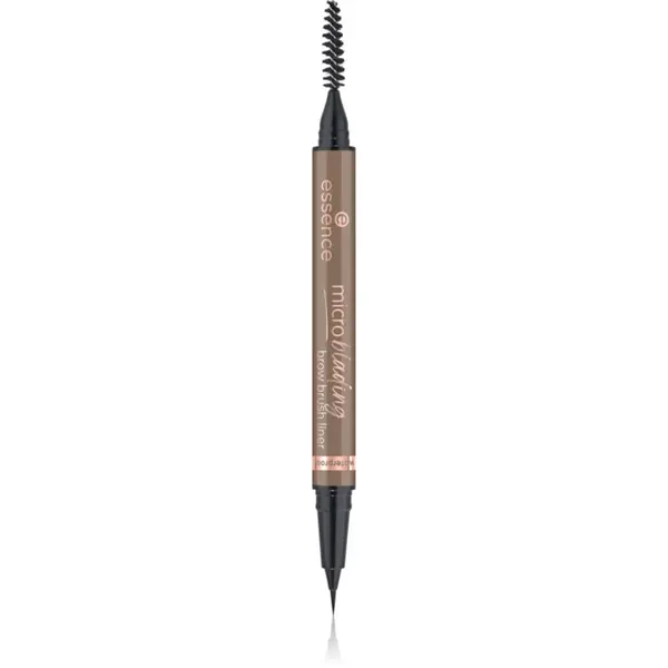essence essence Microblading olovka za obrve s kistom nijansa 03 Neutral Brown 0.6 ml