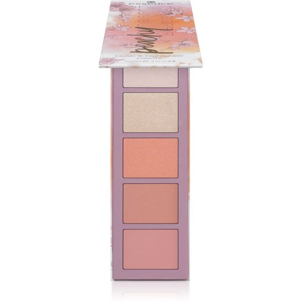Essence Essence Peachy Blossom paleta highlightera i rumenila 15 g