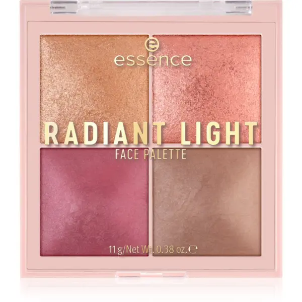 essence essence Radiant Light paleta highlightera i rumenila nijansa Signature Light 11 g