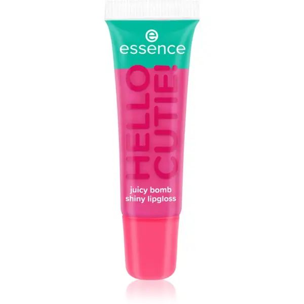 essence essence Say It With Juicy Hello Cutie! svjetlucavo sjajilo za usne nijansa 02 Witty Watermelon 10 ml