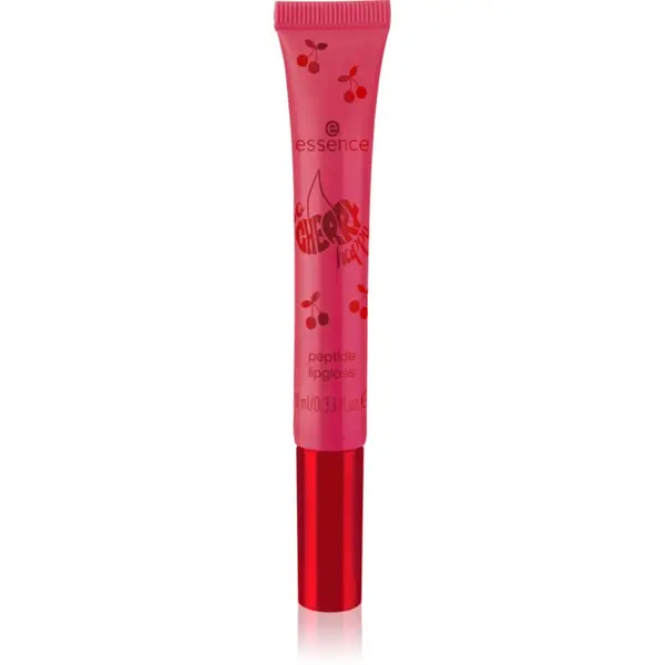 essence essence SO CHERRY happy sjajilo za usne s peptidima nijansa 01 Cherry On Top 10 ml
