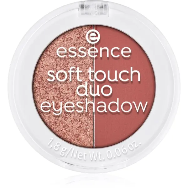 essence essence Soft Touch Duo duo sjenila za oči nijansa 01 Bronze Beauty 1 g