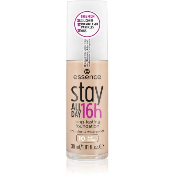 essence essence Stay ALL DAY 16h vodootporni puder nijansa 10 Soft Beige 30 ml
