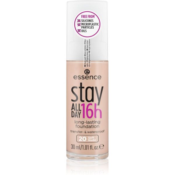 Essence Essence Stay ALL DAY 16h vodootporni puder nijansa 20 Soft Nude 30 ml