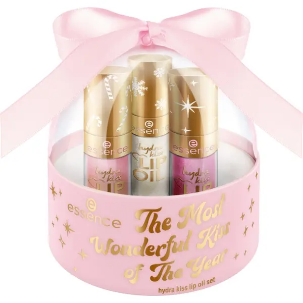 essence essence The Most Wonderful Kiss of The Year božićni poklon set za usne za žene 3x1 kom