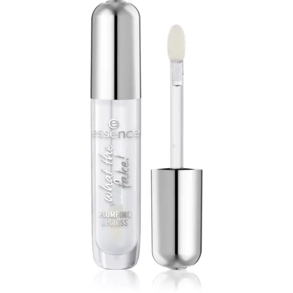 essence essence WHAT THE FAKE! sjajilo za usne za veći volumen nijansa 100 Sheer Genius 4 ml