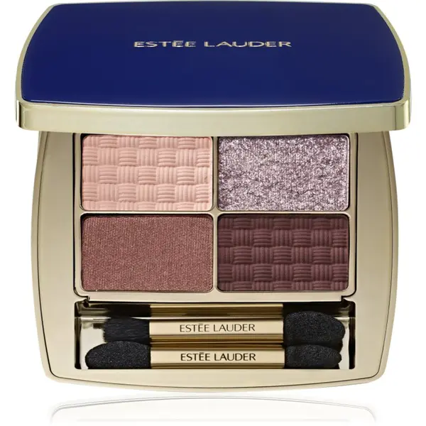 Estée Lauder Estée Lauder Pure Color The Essential Eyeshadow Quad paleta sjenila za oči s aplikatorom nijansa Power Brunch 4 g