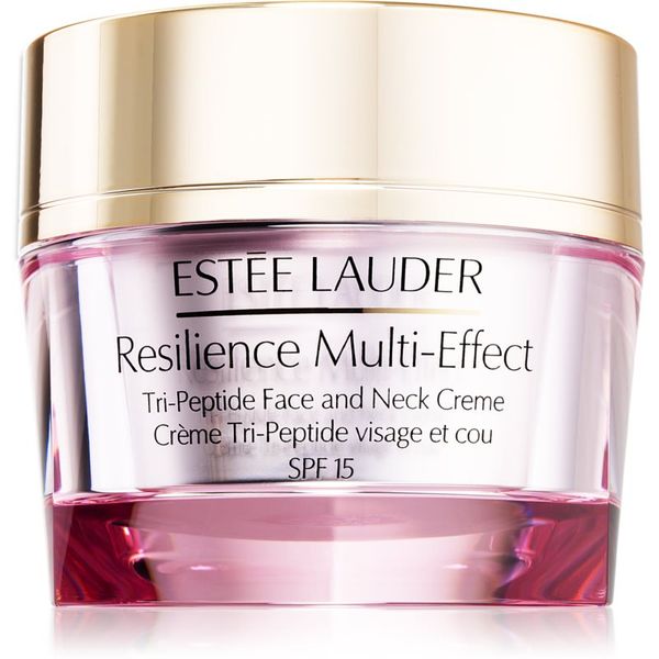 Estée Lauder Estée Lauder Resilience Multi-Effect Tri-Peptide Face and Neck Creme SPF 15 intenzivna hranjiva krema za normalnu i mješovitu kožu lica SPF 15 50 ml