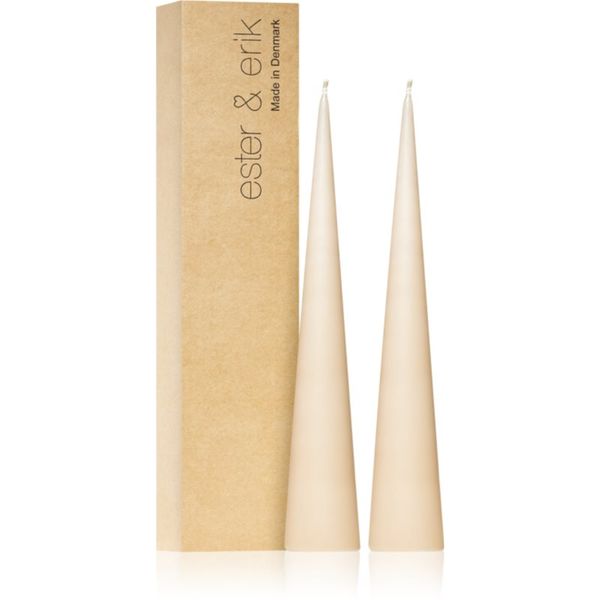 ester & erik ester & erik cone candles ice latte (no. 11) ukrasna svijeća 2x25 cm