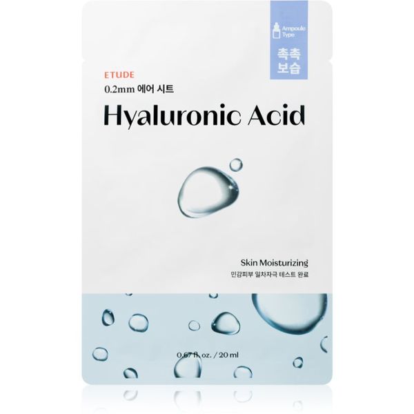 ETUDE ETUDE 0.2 Therapy Air Mask Hyaluronic Acid Sheet maska za intenzivnu hidrataciju 20 ml