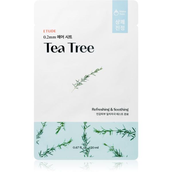 ETUDE ETUDE 0.2 Therapy Air Mask Tea Tree umirujuća sheet maska s osvježavajućim učinkom 20 ml