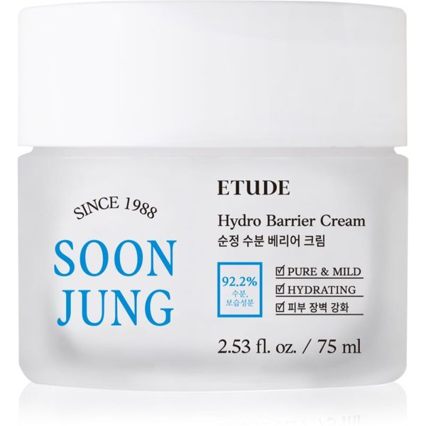 ETUDE ETUDE SoonJung Hydro Barrier Cream intenzivna umirujuća i zaštitna krema za osjetljivu i nadraženu kožu lica 75 ml