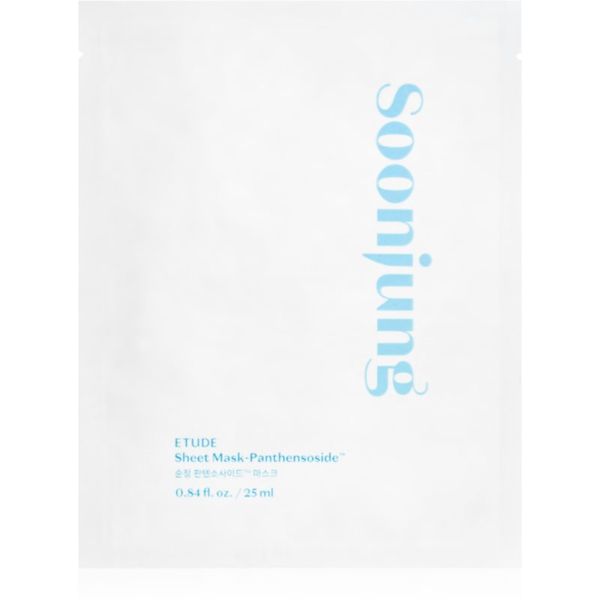 ETUDE ETUDE SoonJung Panthensoside Sheet maska s hidratacijskim i umirujućim djelovanjem 25 ml