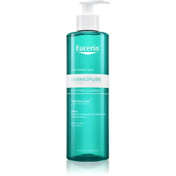 Eucerin Eucerin DermoPure Clinical Purifying Cleanser gel za dubinsko čišćenje za masno lice sklono aknama 400 ml