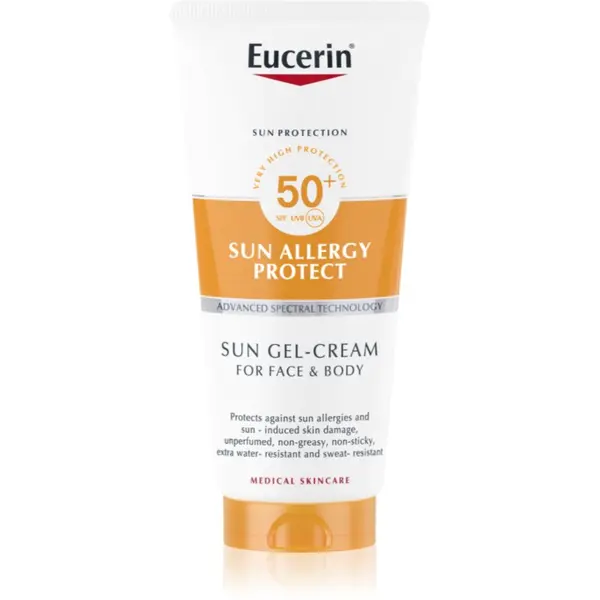 Eucerin Eucerin Sun Allergy Protect zaštitna gel krema za lice i tijelo SPF 50+ 200 ml