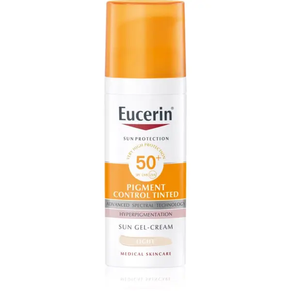 Eucerin Eucerin Sun Pigment Control Tinted zaštitna emulzija protiv hiperpigmentacije lica SPF 50+ nijansa Light 50 ml